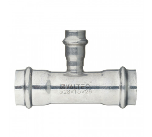 Тройник Valtec (VTi.931.I.281528) 28 х 15 х 28 мм нержавеющая сталь Тройник Valtec (VTi.931.I.281528) 28 х 15 х 28 мм нержавеющая сталь
