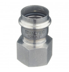 Соединитель VALTEC (VTi.902.I.002806) 28 мм х 1 ВР(г) нержавеющая сталь