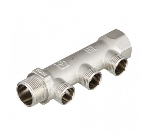 Коллектор Valtec 3/4 ВР(г) х 3 выхода 1/2 НР(ш) х 3/4 НР(ш) (VTc.500.N.0503) Коллектор Valtec 3/4 ВР(г) х 3 выхода 1/2 НР(ш) х 3/4 НР(ш) (VTc.500.N.0503)