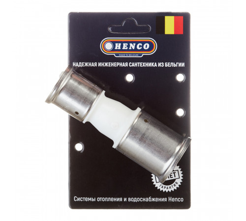Муфта Henco (16PKW-3226) 32(пресс) х 26(пресс) белая PVDF