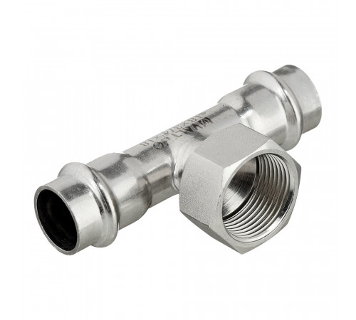 Тройник Valtec (VTi.932.I.180518) 18 мм х 3/4 ВР(г) х 18 мм нержавеющая сталь