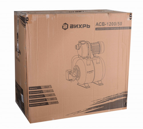 Насосная станция Вихрь АСВ- 1200/50 70 л/мин (68/1/4) Насосная станция Вихрь АСВ- 1200/50 70 л/мин (68/1/4)