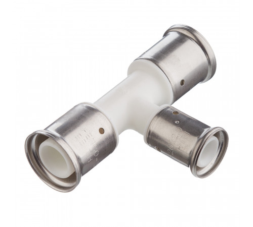 Тройник Henco (10PKW-262026) 26(пресс) х 20(пресс) х 26(пресс) PVDF белый Тройник Henco (10PKW-262026) 26(пресс) х 20(пресс) х 26(пресс) PVDF белый