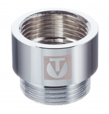 Удлинитель Valtec 20 мм х 1 ВР(г) х 1 НР(ш) хром латунный (VTr.198.C.0620)