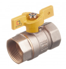 Кран шаровой газовый СТМ 3/4 ВР(г) х 3/4 ВР(г) бабочка