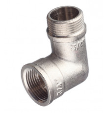 Угол Valtec 3/4 ВР(г) х 3/4 НР(ш) латунный (VTr.092.N.0005)