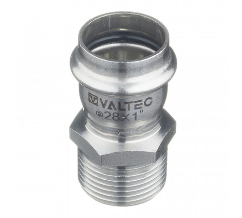 Соединитель VALTEC (VTi.901.I.002806) 28 мм х 1 НР(ш) нержавеющая сталь Соединитель VALTEC (VTi.901.I.002806) 28 мм х 1 НР(ш) нержавеющая сталь