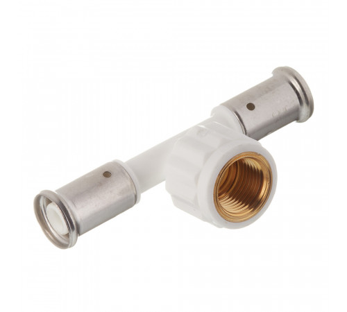 Тройник Henco (13PKW-160416) 16(пресс) х 1/2 ВР(г) х 16(пресс) PVDF белый Тройник Henco (13PKW-160416) 16(пресс) х 1/2 ВР(г) х 16(пресс) PVDF белый