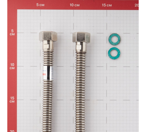 Подводка для газа сильфонная CTM 1/2 ВР(г) х 1/2 ВР(г) 150 см Подводка для газа сильфонная CTM 1/2 ВР(г) х 1/2 ВР(г) 150 см
