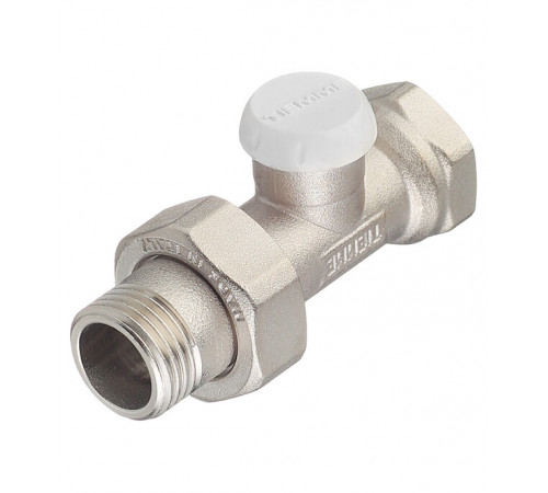 Клапан запорный Tiemme 1/2 НР(ш) х 1/2 ВР(г) для радиатора (3230003)