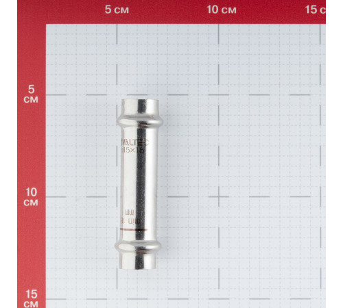Муфта VALTEC (VTi.904.I.001515) 15х15 мм надвижная нержавеющая сталь Муфта VALTEC (VTi.904.I.001515) 15х15 мм надвижная нержавеющая сталь