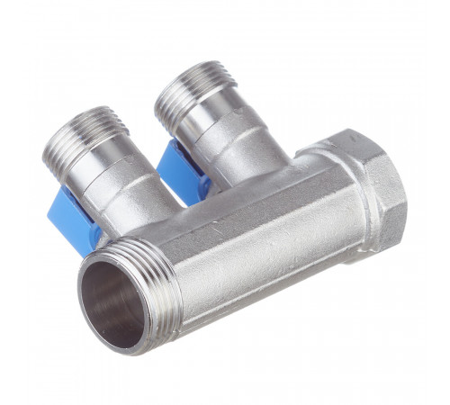 Коллектор Henco 1 ВР(г) х 2 выхода 3/4 НР(ш) ЕК х 1 НР(ш) с шаровыми кранами (VB060502-BLAUW) Коллектор Henco 1 ВР(г) х 2 выхода 3/4 НР(ш) ЕК х 1 НР(ш) с шаровыми кранами (VB060502-BLAUW)