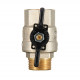 Кран шаровой латунный Stout SVB 3/4 ВР(г)х 3/4 НР(ш) полнопроходной бабочка прямой (SVB-0004-200020)