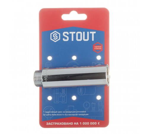 Удлинитель Stout 80 мм 1/2 ВР(г) х 1/2 НР(ш) хром латунный (SFT-0002-001280) Удлинитель Stout 80 мм 1/2 ВР(г) х 1/2 НР(ш) хром латунный (SFT-0002-001280)