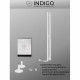 Полотенцесушитель электрический Indigo Style Pro 1200х100 мм 65 Вт с терморегулятором белый