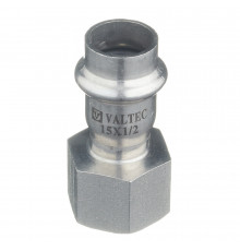 Соединитель VALTEC (VTi.902.I.001504) 15 мм х 1/2 ВР(г) нержавеющая сталь
