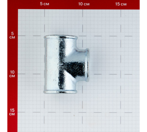 Тройник Gebo Platinum (130-6V) 1 ВР(г) х 1 ВР(г) х 1 ВР(г) чугунный оцинкованный