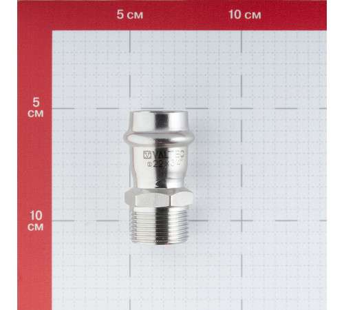 Соединитель VALTEC (VTi.901.I.002205) 22 мм х 3/4 НР(ш) нержавеющая сталь Соединитель VALTEC (VTi.901.I.002205) 22 мм х 3/4 НР(ш) нержавеющая сталь