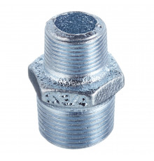 Ниппель переходный Gebo Platinum (245-22V) 3/4 НР(ш) х 1/2 НР(ш) чугунный оцинкованный