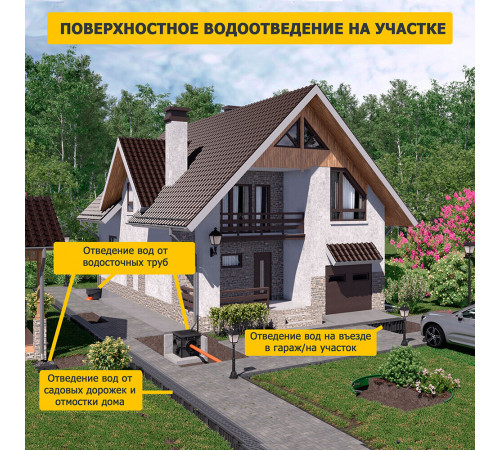 Крепление для решетки к пластиковому лотку Gidrolica (108) Крепление для решетки к пластиковому лотку Gidrolica (108)