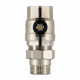 Кран шаровой латунный Stout SVB 1 1/4 ВР(г) х 1 1/4 НР(ш) полнопроходной бабочка со сгоном прямой (SVB-0007-200032)