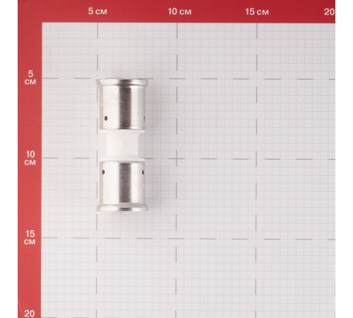 Муфта Henco (15PKW-2626) 26(пресс) х 26(пресс) PVDF белая