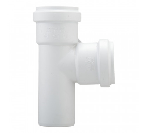 Тройник Pro Aqua Stilte Plus d58 мм 87,5° пластиковый шумопоглощающий для внутренней канализации Тройник Pro Aqua Stilte Plus d58 мм 87,5° пластиковый шумопоглощающий для внутренней канализации