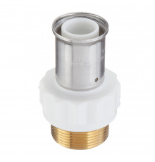 Муфта Henco (17PKW-3207) 32(пресс) х 1 1/4 НР(ш) белая PVDF