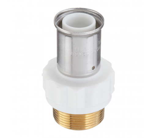 Муфта Henco (17PKW-3207) 32(пресс) х 1 1/4 НР(ш) белая PVDF Муфта Henco (17PKW-3207) 32(пресс) х 1 1/4 НР(ш) белая PVDF