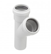 Тройник Pro Aqua Stilte Plus d58 мм 45° пластиковый шумопоглощающий для внутренней канализации