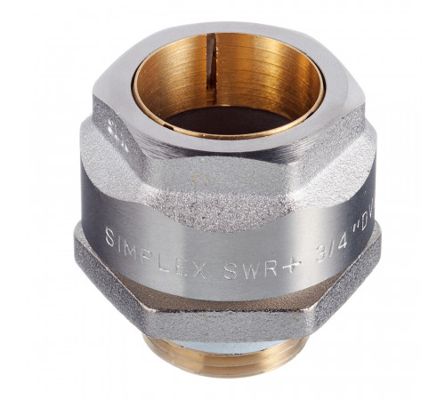 Адаптер трубный Simplex Plus 1/2 х G 3/4 ЕК для стальных труб (F13063)