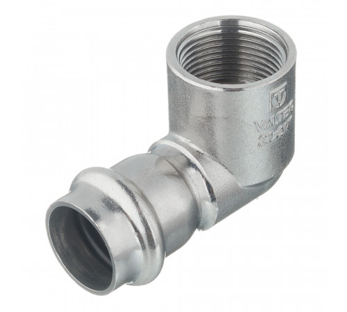 Угол VALTEC (VTi.952.I.002205) 90° 22 мм х 3/4 ВР нержавеющая сталь Угол VALTEC (VTi.952.I.002205) 90° 22 мм х 3/4 ВР нержавеющая сталь
