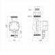 Циркуляционный насос для систем отопления Aquario Prime-A1-256-180 DN25 подъем 6 м 180 мм с гайками (5116)