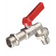 Кран шаровой латунный Valtec 3/4 НР(ш) х 3/4 НР(ш) ручка со штуцером угловой (VT.051.N.05)