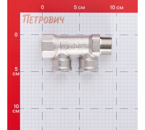 Коллектор Valtec 3/4 ВР(г) х 2 выхода 1/2 ВР(г) х 3/4' НР(ш) (VTc.550.N.0502) Коллектор Valtec 3/4 ВР(г) х 2 выхода 1/2 ВР(г) х 3/4' НР(ш) (VTc.550.N.0502)