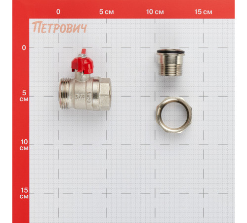 Кран шаровой латунный Valtec 3/4 ВР(г) х 3/4 НР(ш) полнопроходной бабочка с полусгоном прямой (VT.127.N.05) Кран шаровой латунный Valtec 3/4 ВР(г) х 3/4 НР(ш) полнопроходной бабочка с полусгоном прямой (VT.127.N.05)