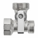 Кран шаровой латунный MasterProf Compact 1/2 ВР(г) х 3/4 НР(ш) х 1/2 НР(ш) к бытовой технике хром мини трехходовой (ИС.081210)