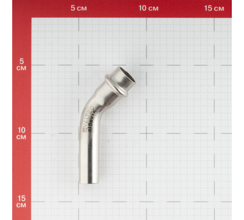 Угол VALTEC (VTi.958.I.001515) 45° 15 мм ВН нержавеющая сталь Угол VALTEC (VTi.958.I.001515) 45° 15 мм ВН нержавеющая сталь
