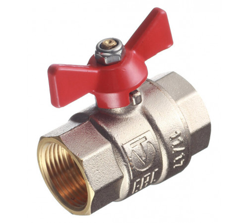 Кран шаровой латунный Valtec Base 3/4 ВР(г) х 3/4 ВР(г) бабочка прямой (VT.217.N.05) Кран шаровой латунный Valtec Base 3/4 ВР(г) х 3/4 ВР(г) бабочка прямой (VT.217.N.05)