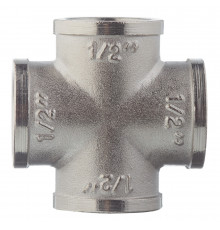 Крестовина Valtec 1/2 ВР(г) х 1/2 ВР(г) х 1/2 ВР(г) х 1/2 ВР(г) латунная (VTr.760.N.0004)