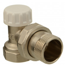 Клапан запорный угловой Terma 3/4 НР(ш) х 3/4 ВР(г) для радиатора (26243)