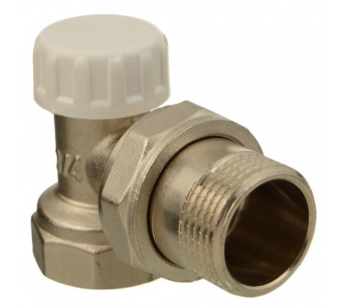 Клапан запорный угловой Terma 3/4 НР(ш) х 3/4 ВР(г) для радиатора (26243) Клапан запорный угловой Terma 3/4 НР(ш) х 3/4 ВР(г) для радиатора (26243)