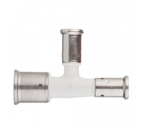 Тройник Henco (11PKW-261616) 26(пресс) х 16(пресс) х 16(пресс) PVDF белый