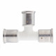 Тройник Henco (9PKW-262626) 26(пресс) х 26(пресс) х 26(пресс) PVDF белый