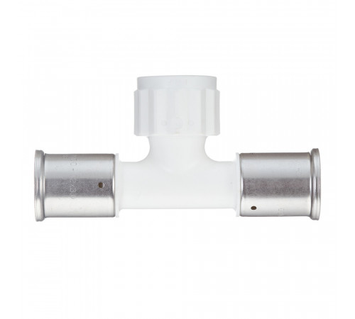 Тройник Henco (13PKW-320632) 32(пресс) х 1 ВР(г) х 32(пресс) белый PVDF