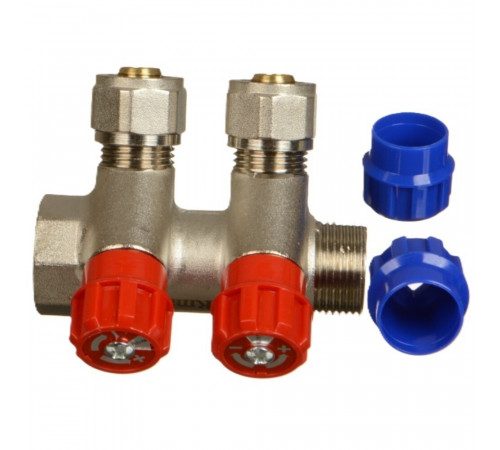 Коллектор Terma 3/4 ВР(г) х 2 выхода 16 обж(ц) х 3/4 НР(ш) регулируемый (89364) Коллектор Terma 3/4 ВР(г) х 2 выхода 16 обж(ц) х 3/4 НР(ш) регулируемый (89364)