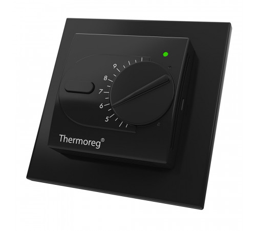 Терморегулятор механический для теплого пола Thermoreg TI-200 Design Black черный Терморегулятор механический для теплого пола Thermoreg TI-200 Design Black черный