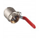 Кран шаровой латунный Valtec Base 2 ВР(г) х 2 ВР(г) ручка прямой (VT.214.N.09)