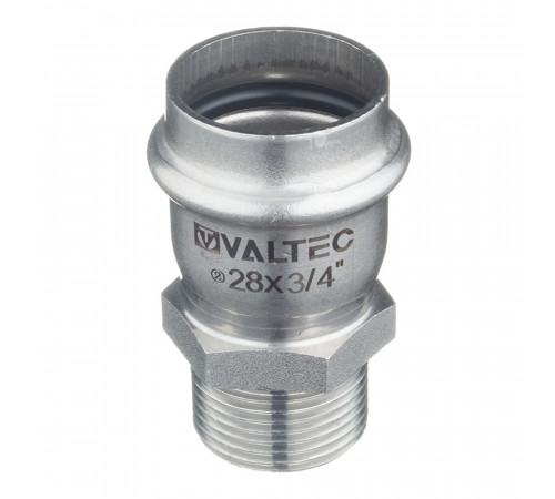 Соединитель VALTEC (VTi.901.I.002805) 28 мм х 3/4 НР(ш) нержавеющая сталь