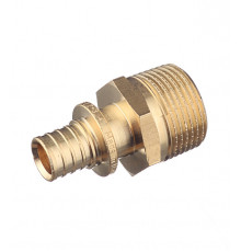 Соединитель прямой Stout 16 мм х 3/4 НР(ш) латунный (SFA-0001-001634)